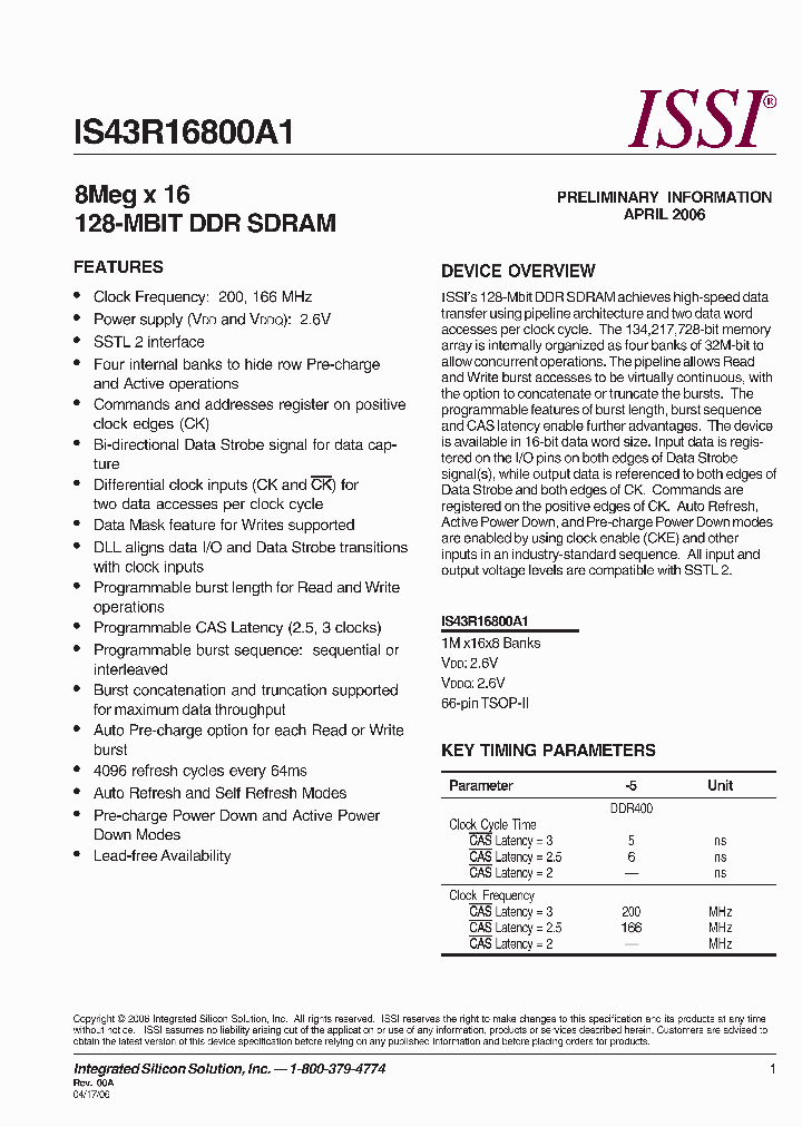 IS43R16800A1-5TL_1776983.PDF Datasheet