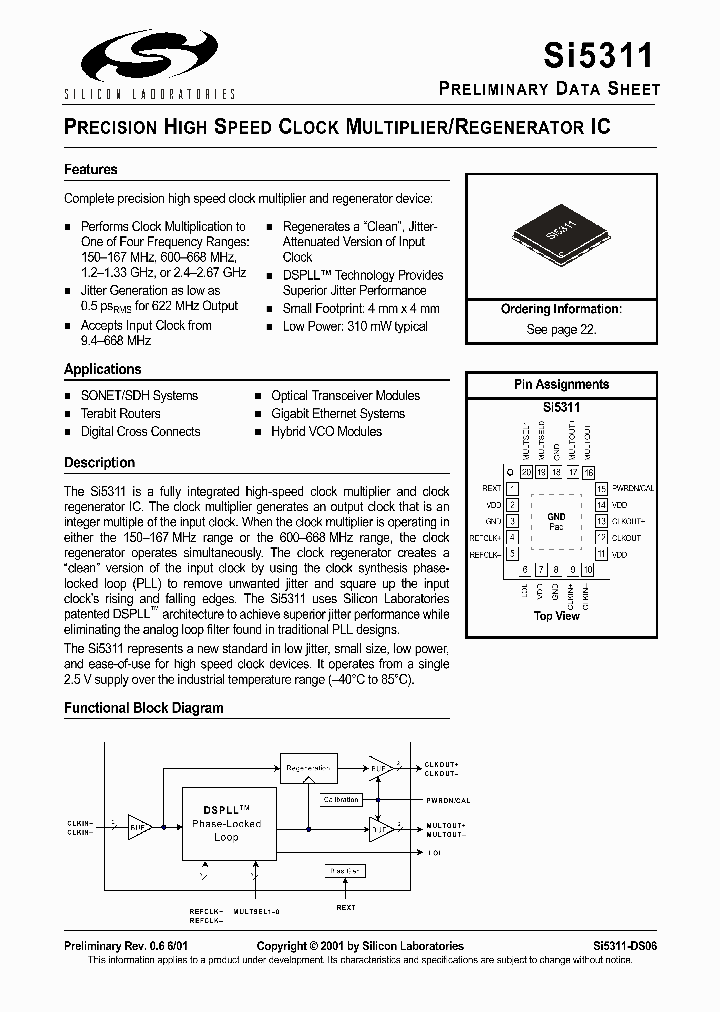 SI5311-BM_1781122.PDF Datasheet