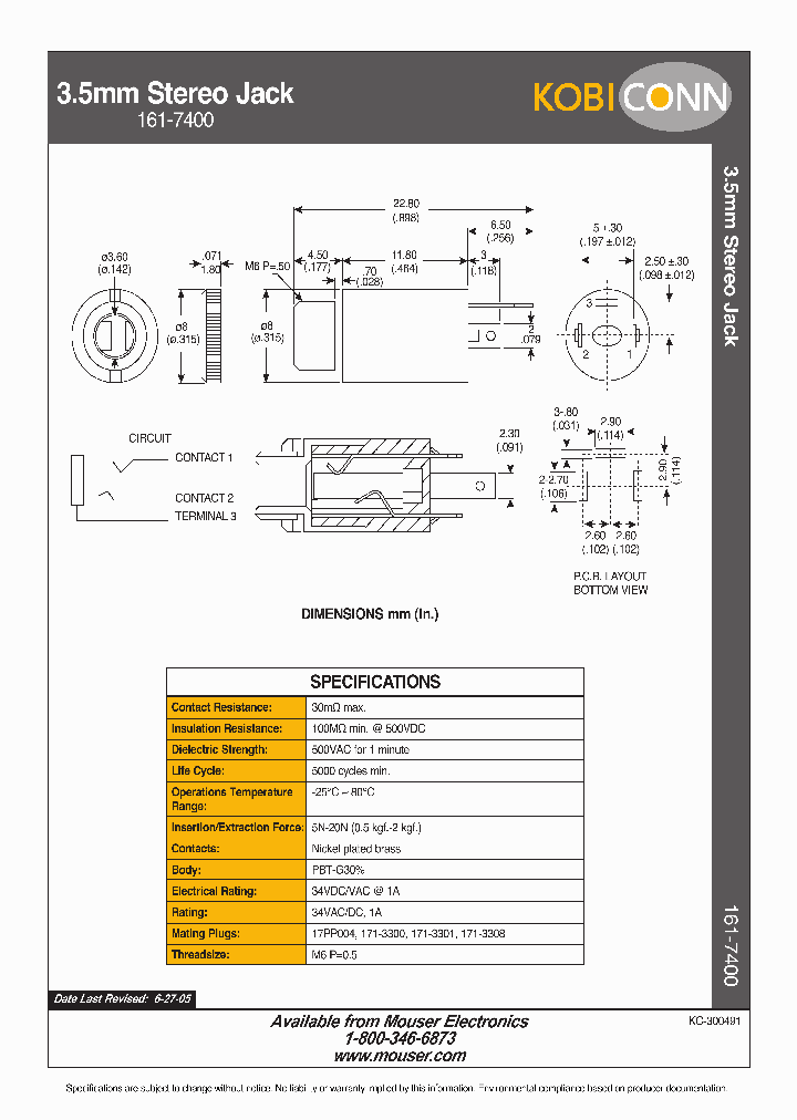 161-7400_1777876.PDF Datasheet