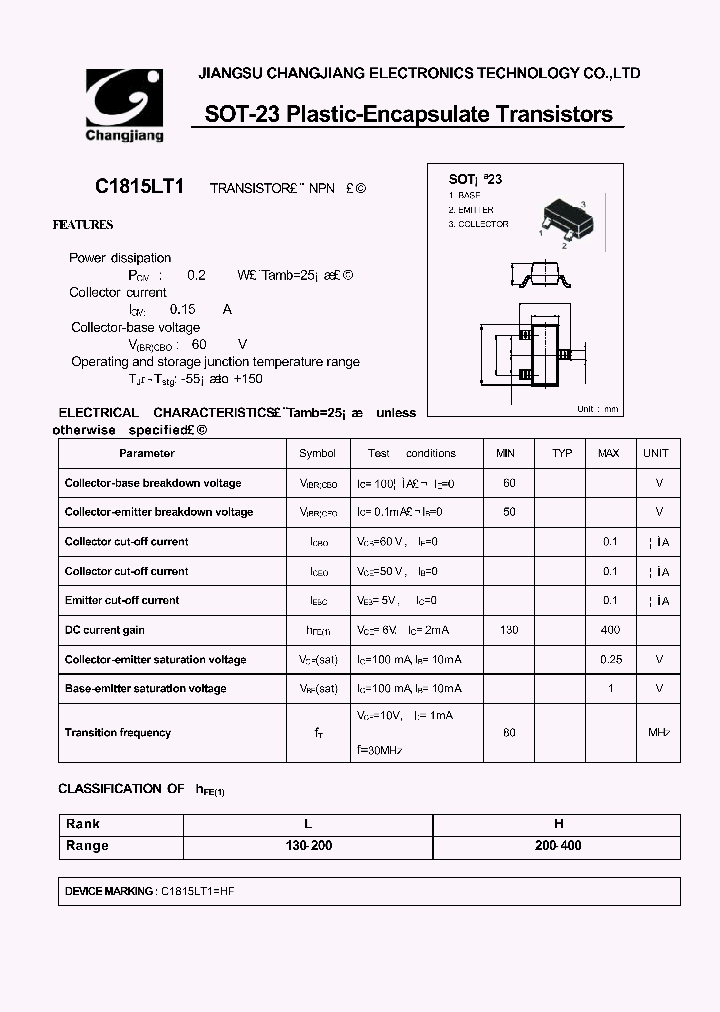 C1815LT1-SOT-23_1785625.PDF Datasheet