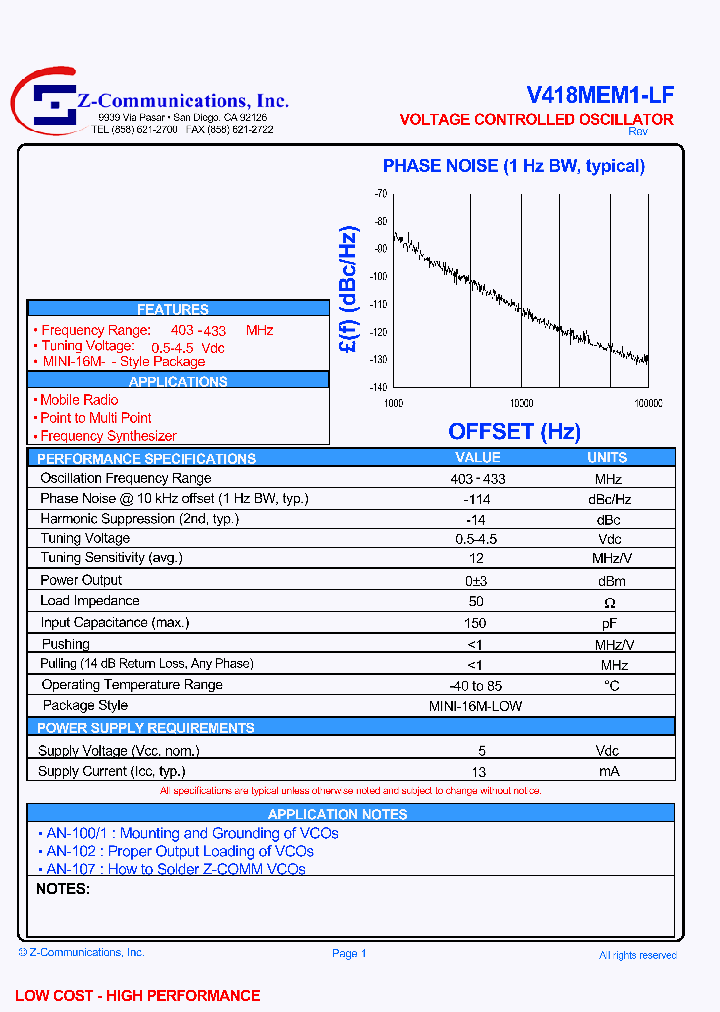 V418MEM1-LF_1783945.PDF Datasheet