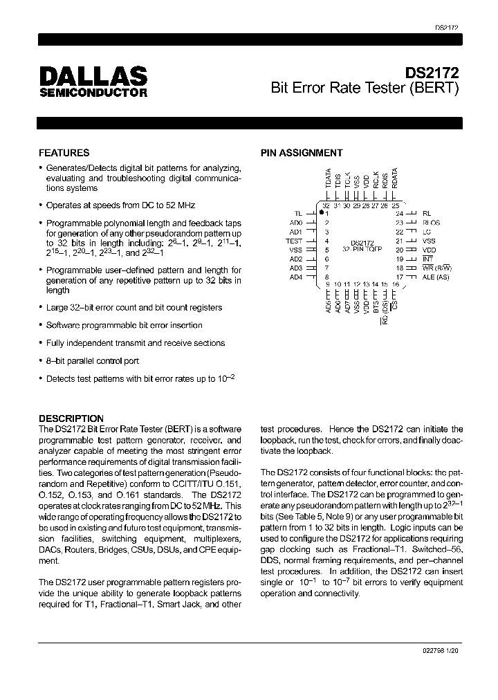 DS2172_1786829.PDF Datasheet