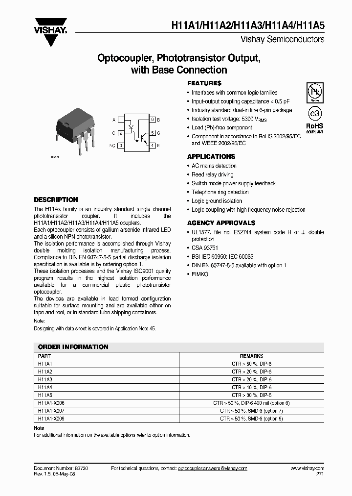 H11A1-X007_1786737.PDF Datasheet