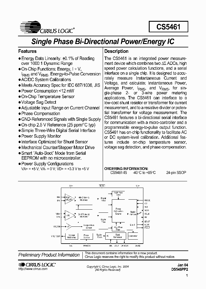CS5461-IS_1783153.PDF Datasheet