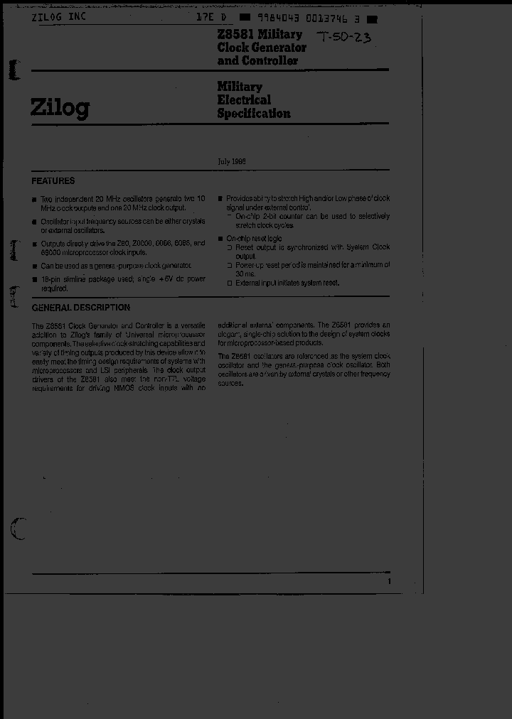 Z8581-CM_1781743.PDF Datasheet