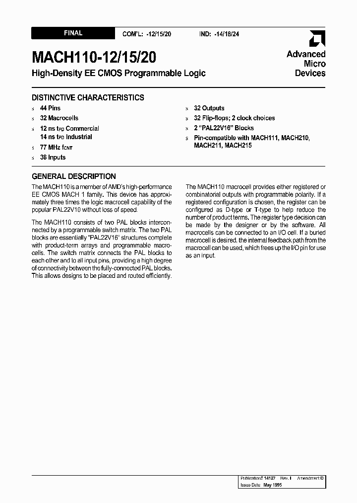 MACH110-15_1787260.PDF Datasheet