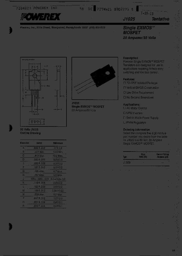 J1025_1795906.PDF Datasheet
