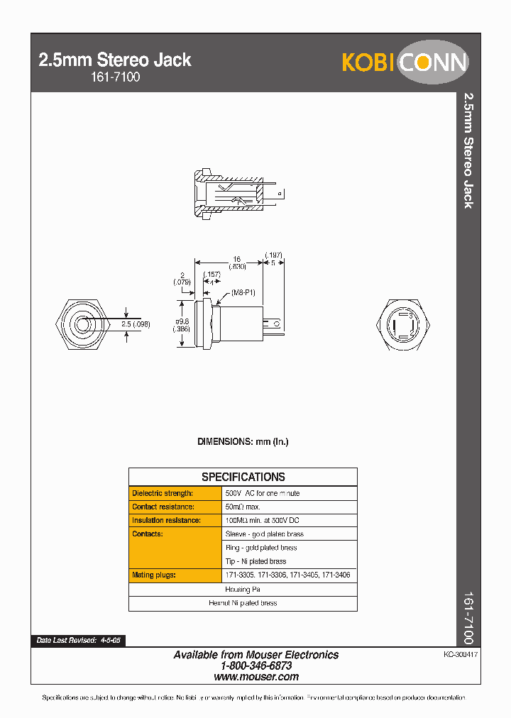 161-7100_1777497.PDF Datasheet