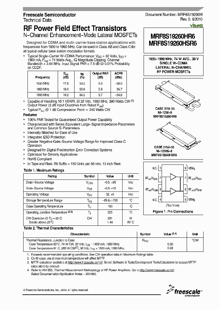 MRF8S19260HSR6_1797122.PDF Datasheet