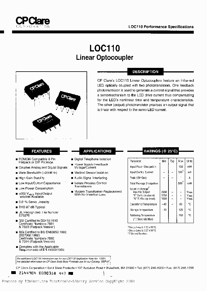 LOC110SE_1795779.PDF Datasheet