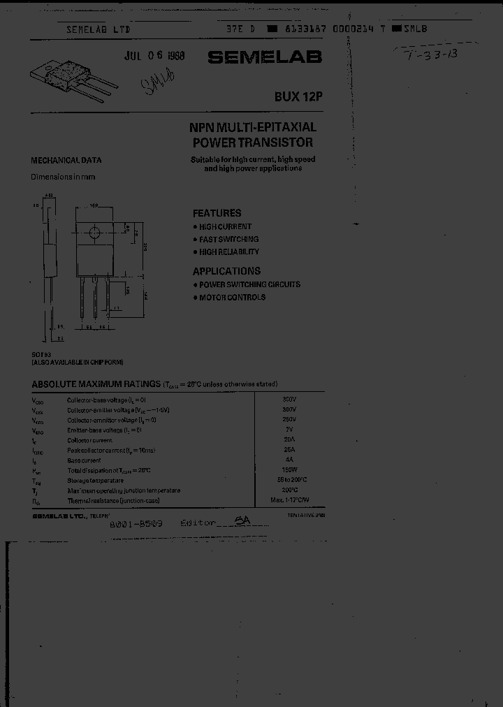 BUX12P_1787896.PDF Datasheet