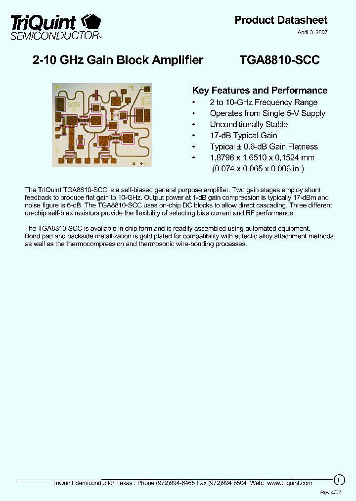 TGA8810-SCC_1794153.PDF Datasheet