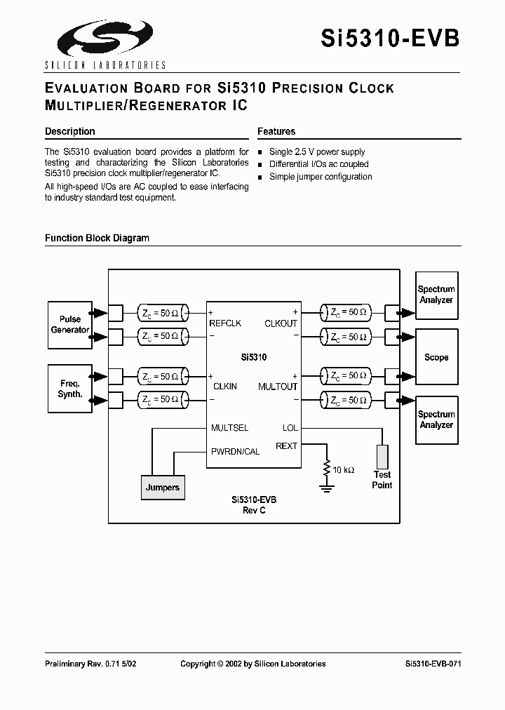 SI5310-EVB_1787175.PDF Datasheet