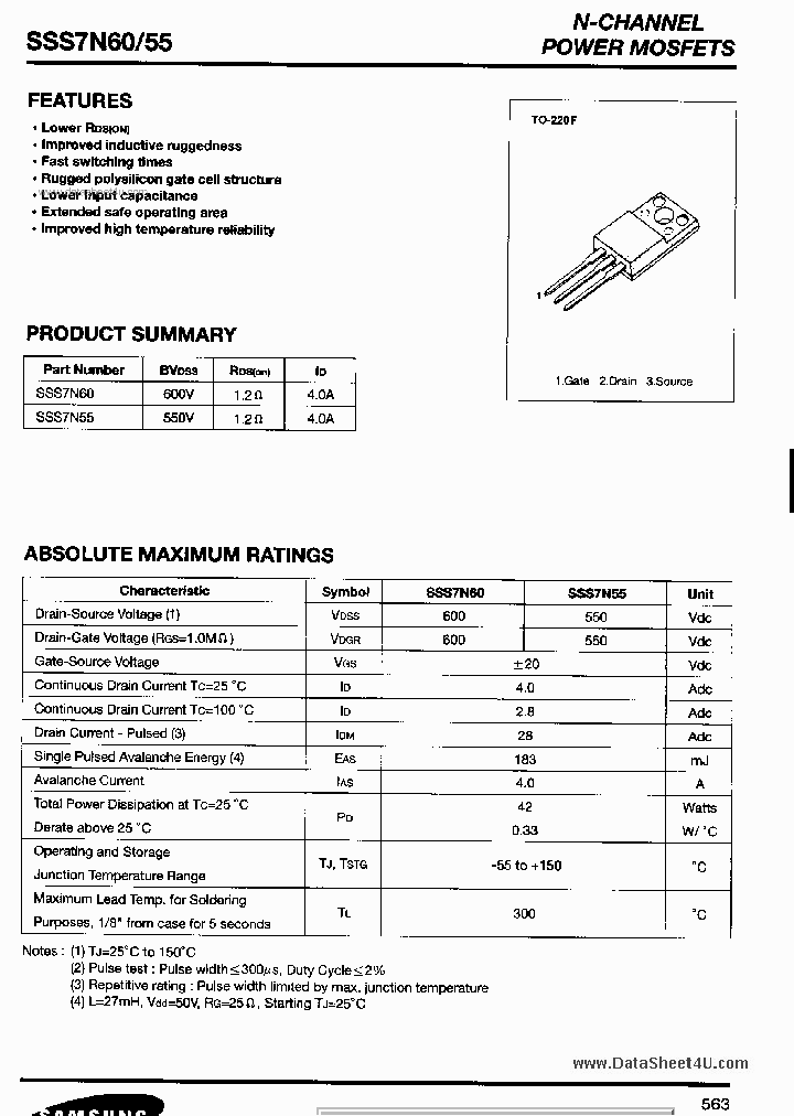 SSS7N55_1875419.PDF Datasheet