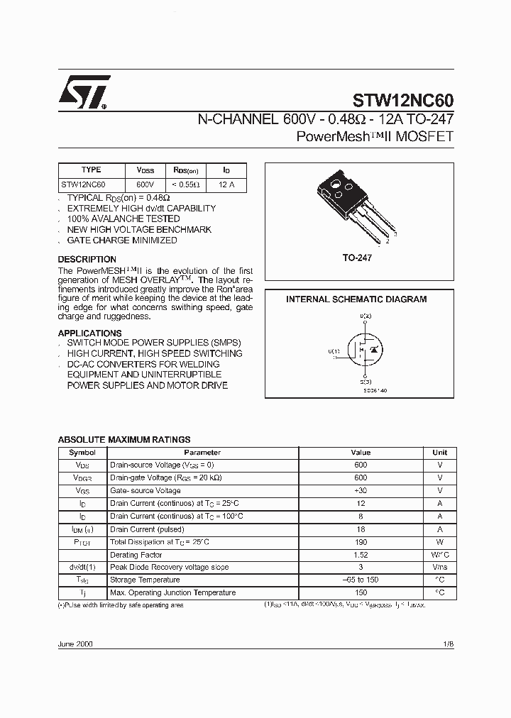 STW12NC60_1877171.PDF Datasheet