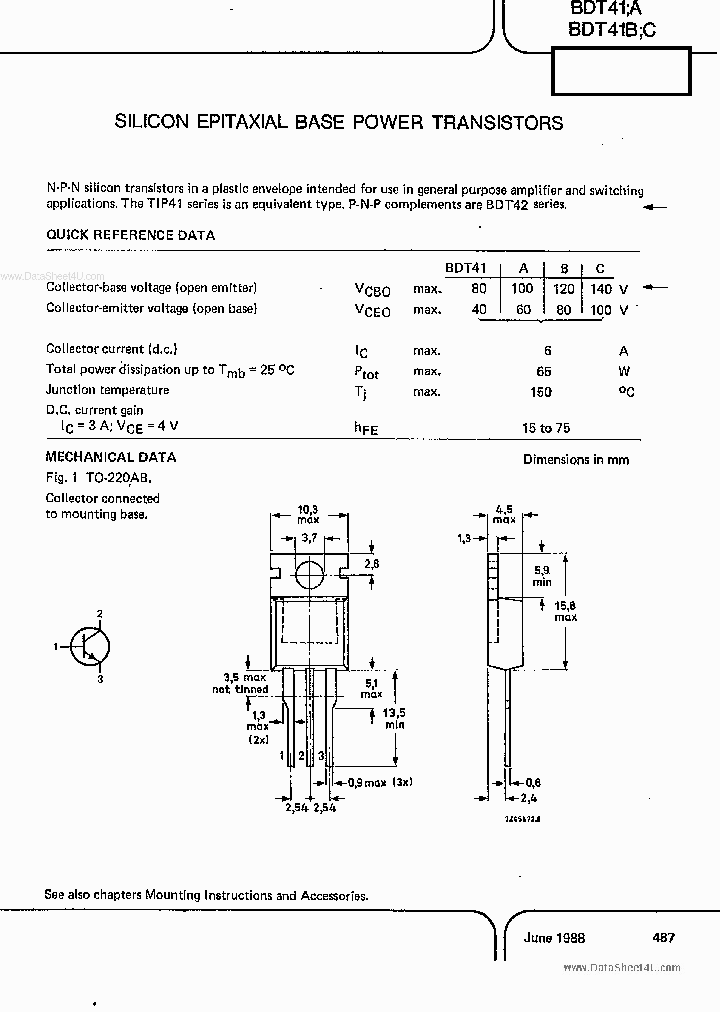 BDT41_1883627.PDF Datasheet