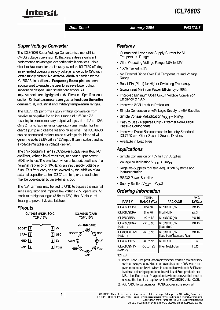 ICL7660S_1894549.PDF Datasheet