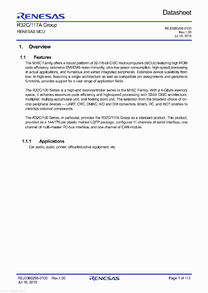 R32C117A_1898146.PDF Datasheet
