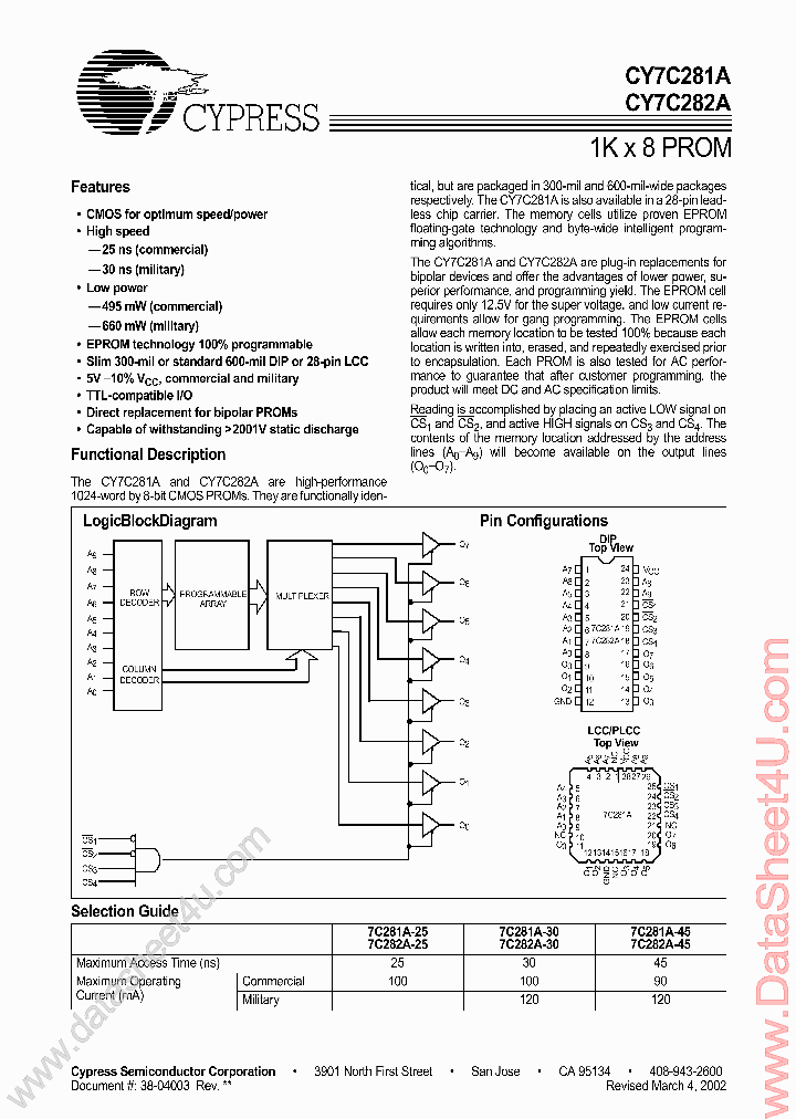 CY7C281A_1898459.PDF Datasheet