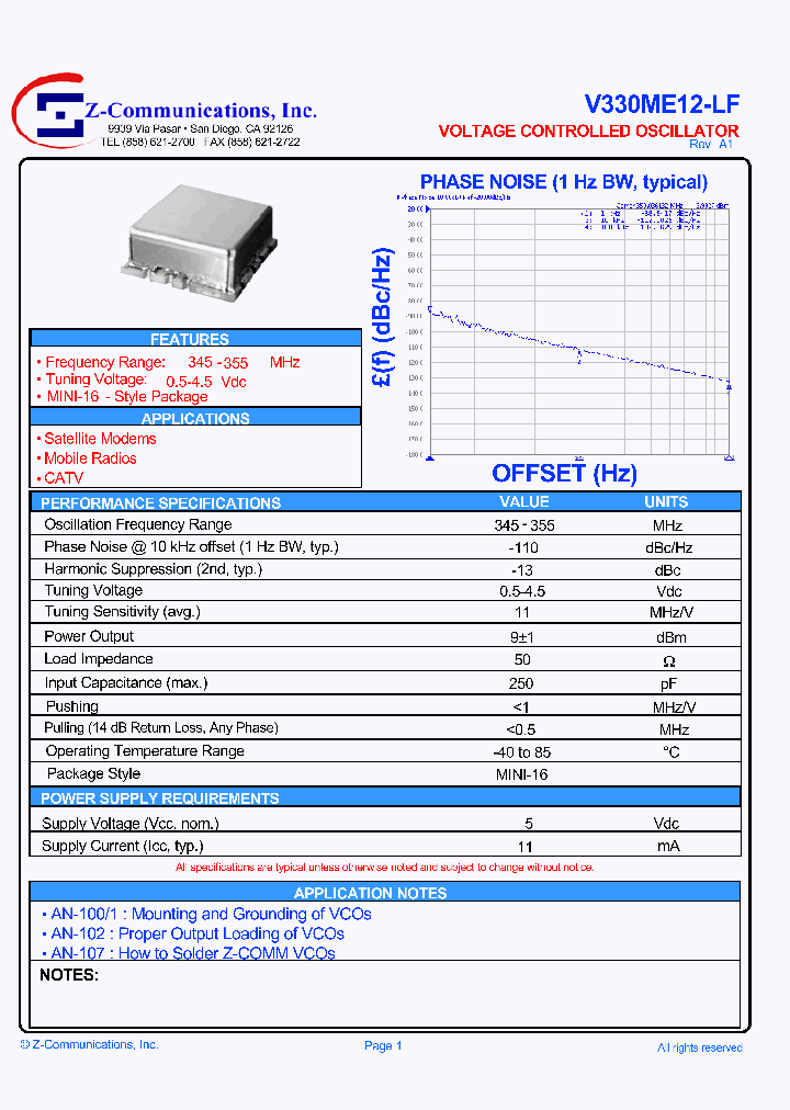 V330ME12-LF_1813932.PDF Datasheet