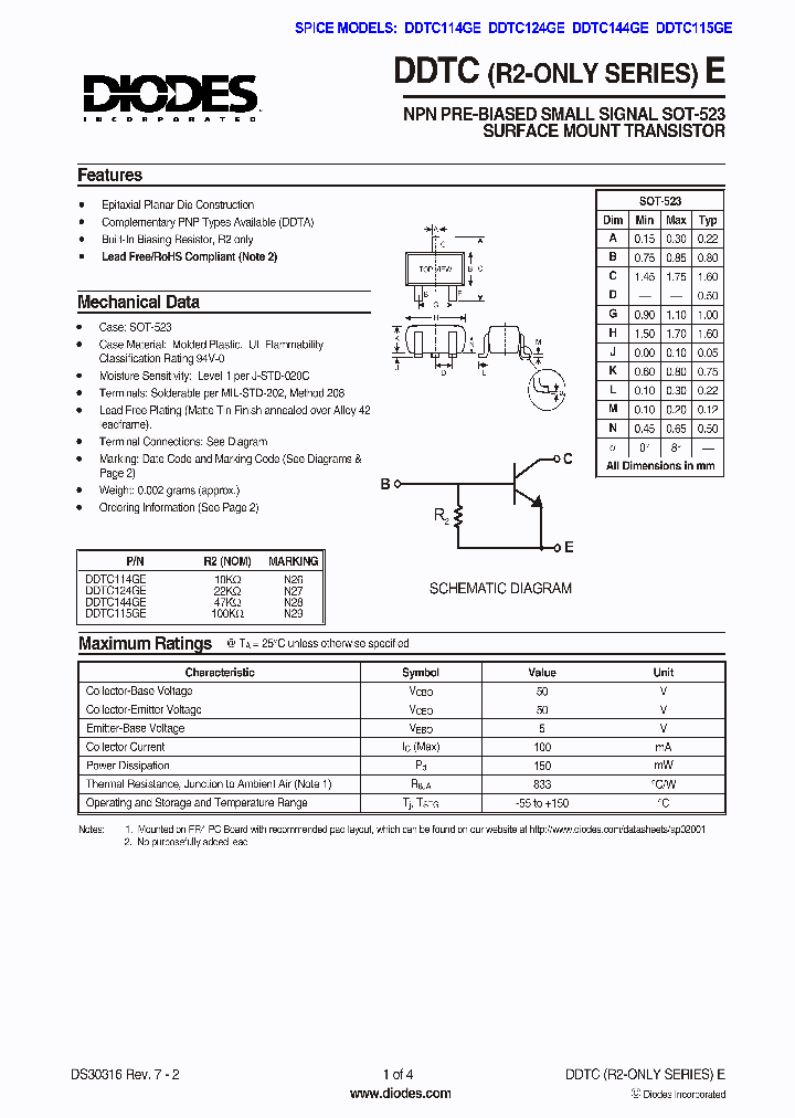 DDTC114GE-13-F_1906834.PDF Datasheet