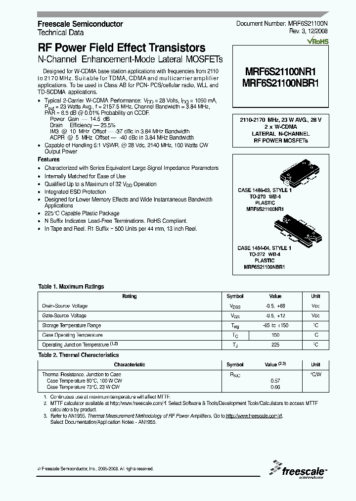 MRF6S21100NBR1_1908139.PDF Datasheet