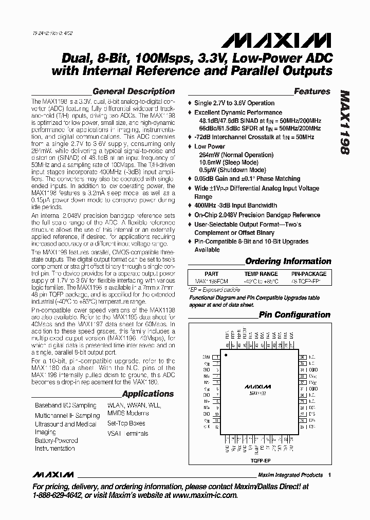 MAX1198_1798513.PDF Datasheet