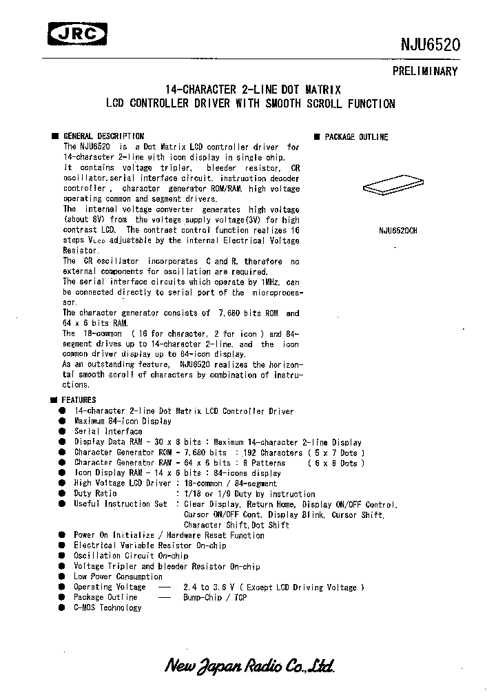 NJU6520_1812502.PDF Datasheet