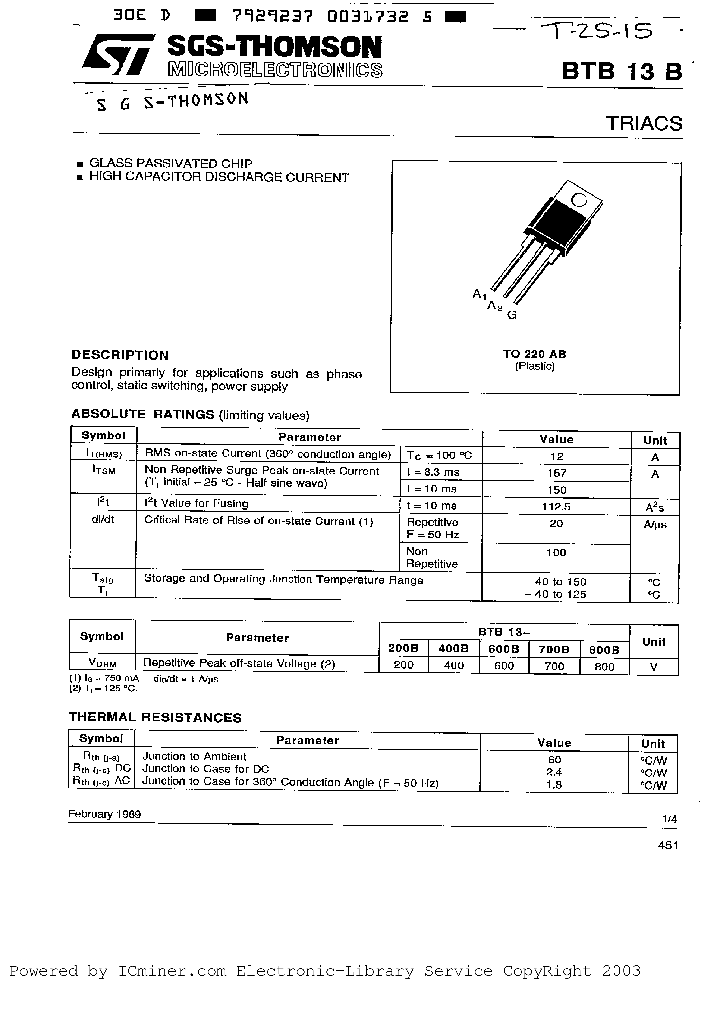 BTB13-700B_1822097.PDF Datasheet