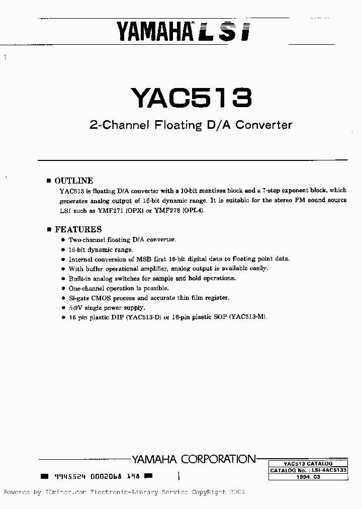 YAC513-D_1822383.PDF Datasheet