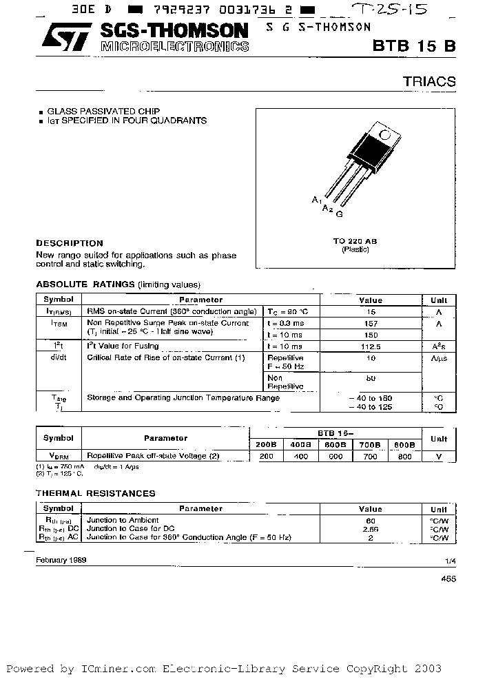 BTB15-700B_1830494.PDF Datasheet