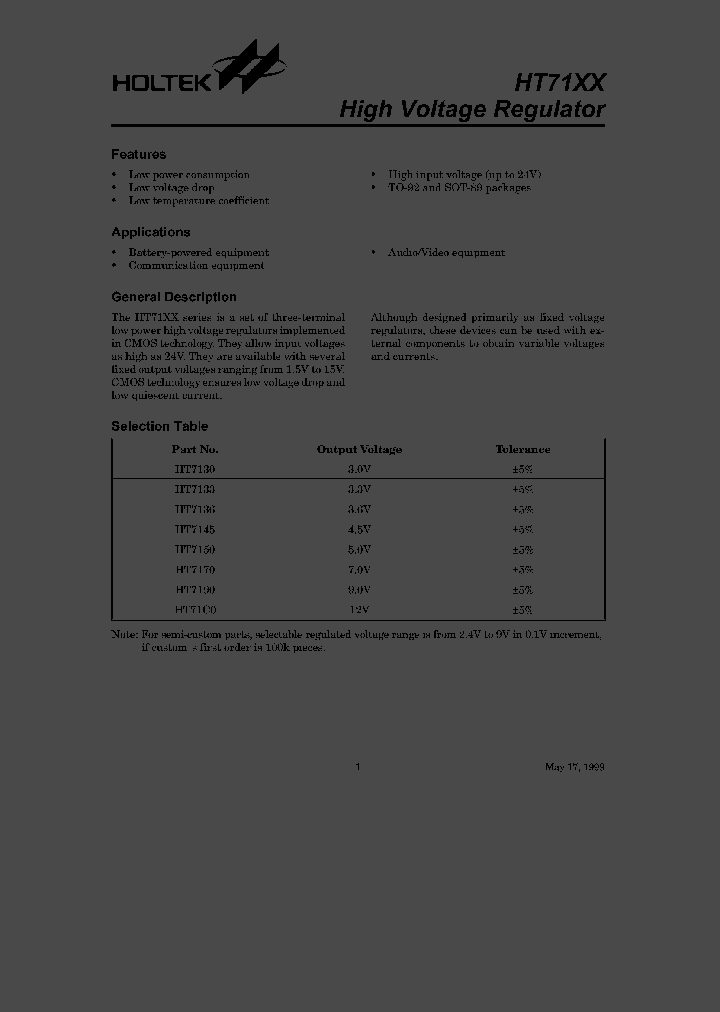 HT7145TO92_1827694.PDF Datasheet