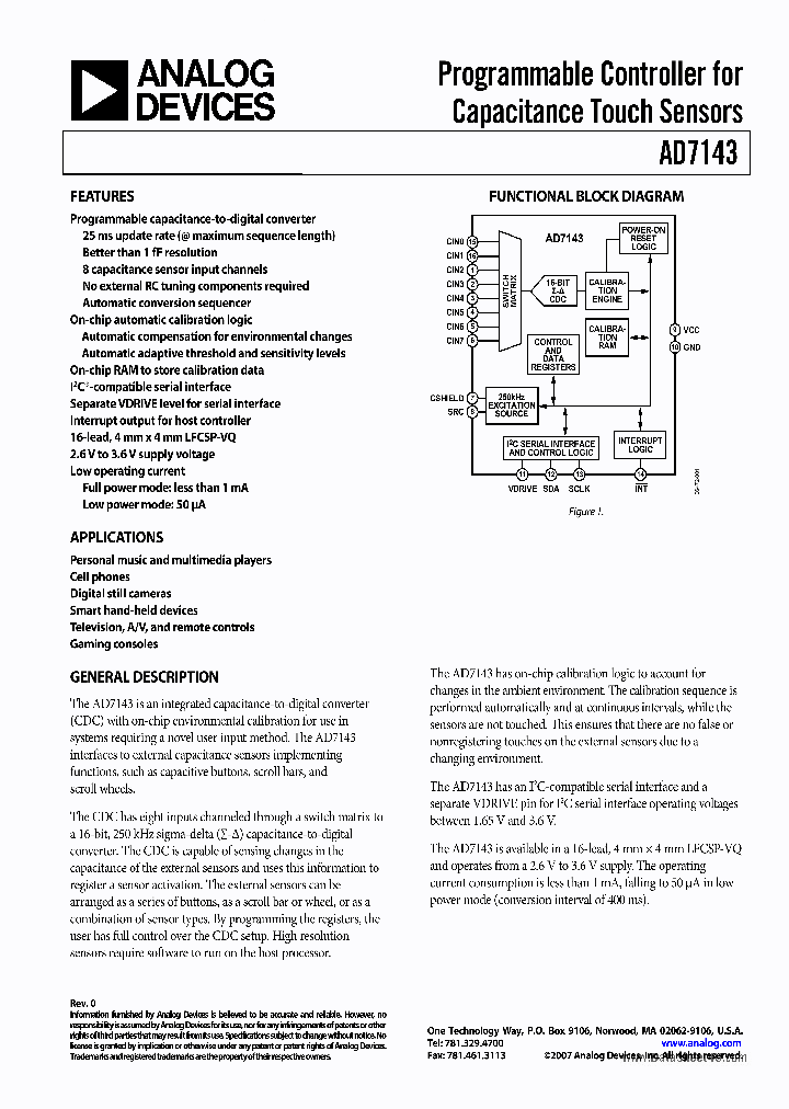 AD7143_1919213.PDF Datasheet