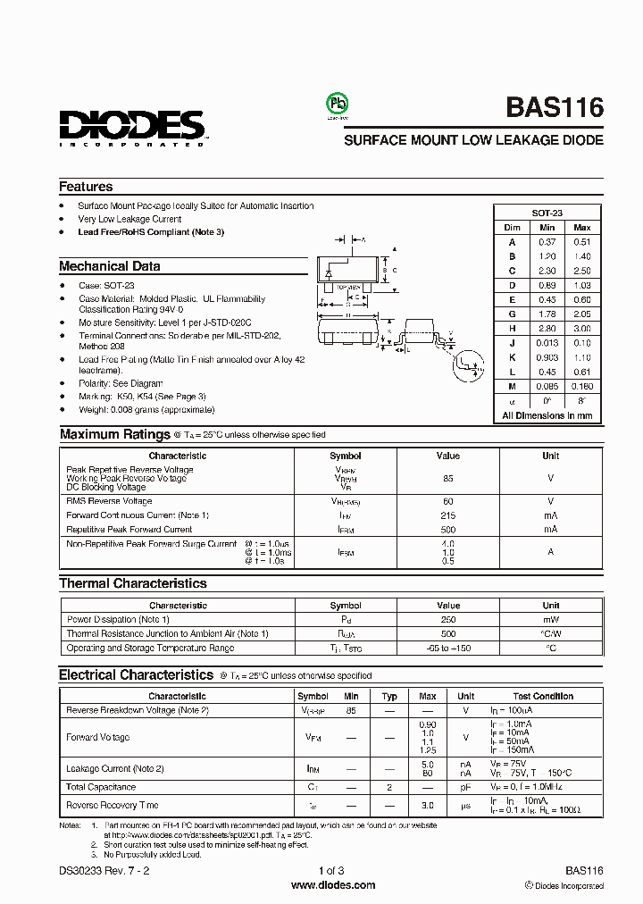 BAS116-7-F_1839540.PDF Datasheet