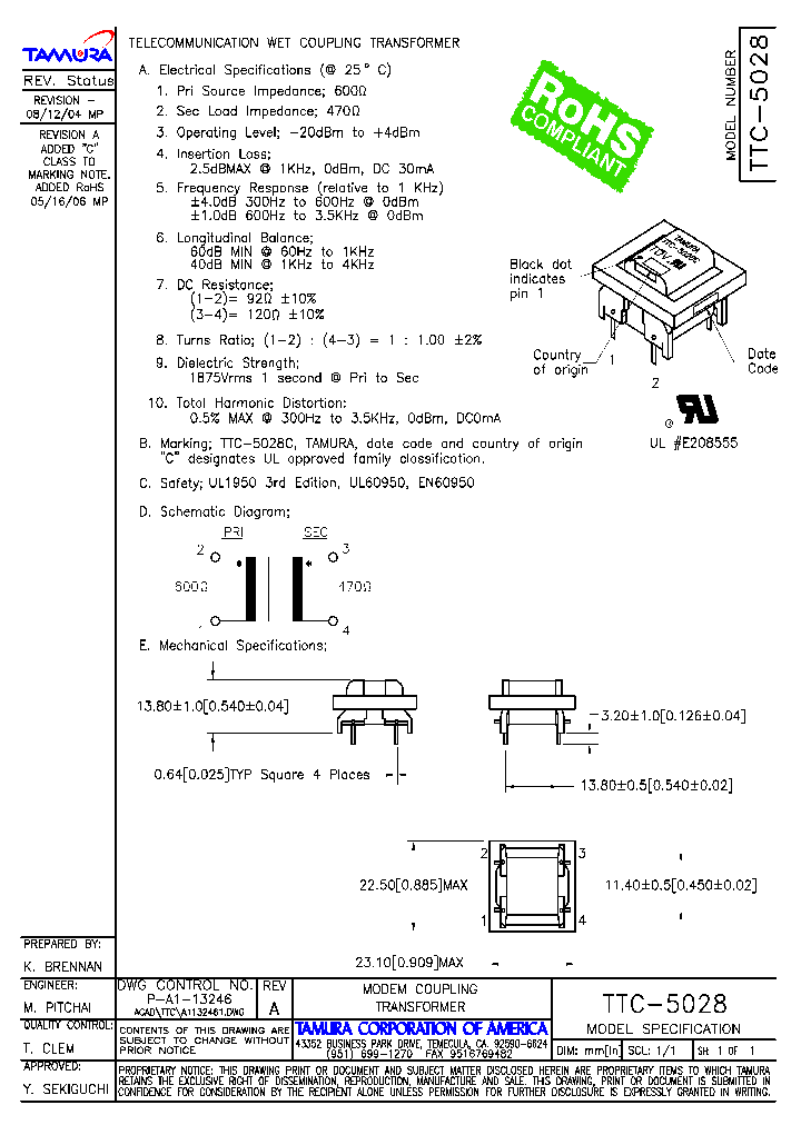 TTC-5028_1833249.PDF Datasheet