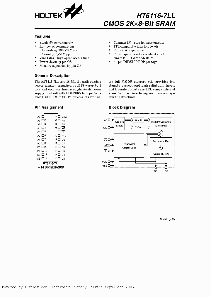 HT6116-7LL24SOIC_1839266.PDF Datasheet