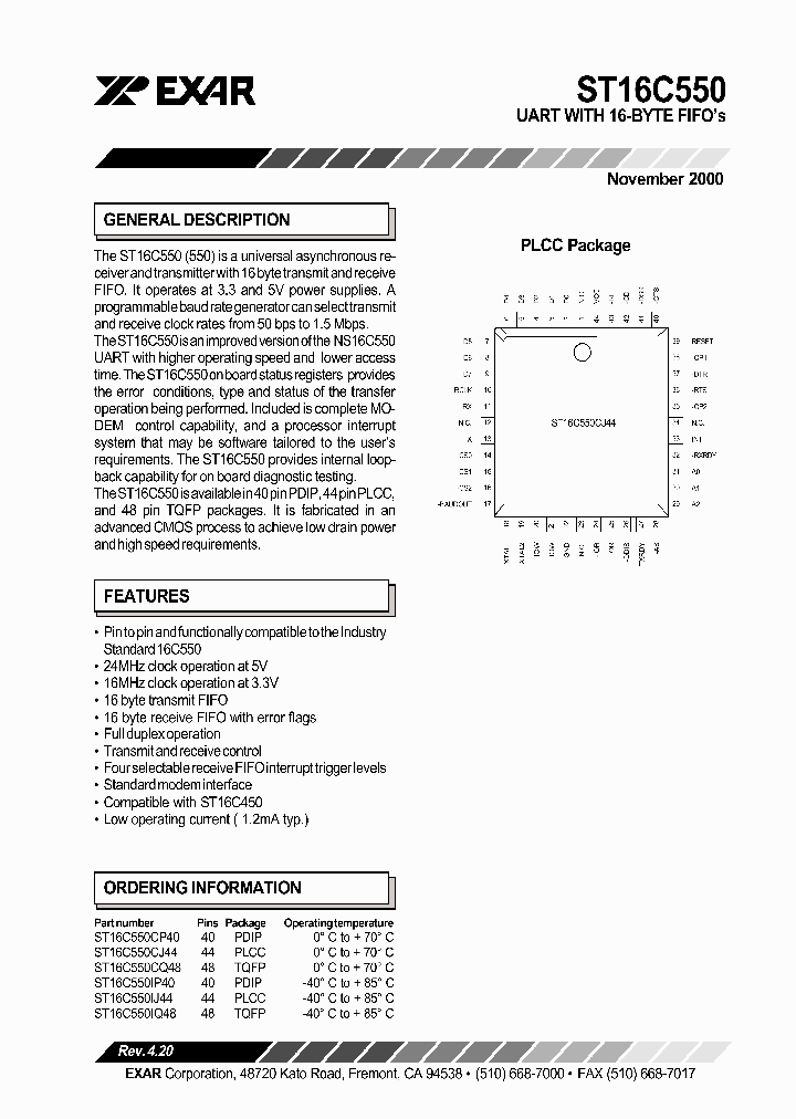 ST16C550_1839686.PDF Datasheet