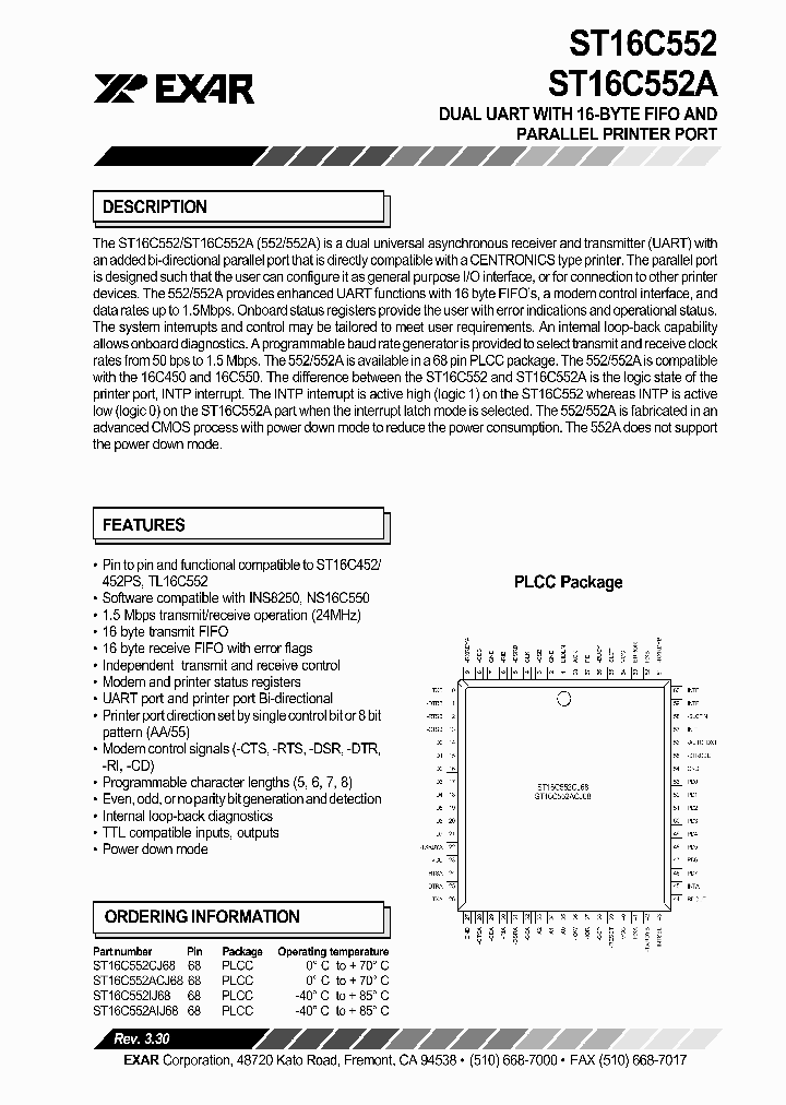 ST16C552_1839687.PDF Datasheet