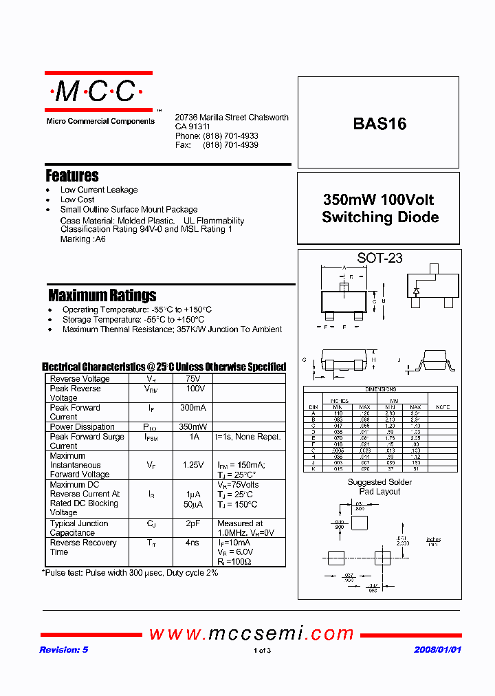 BAS16-TP_1840471.PDF Datasheet