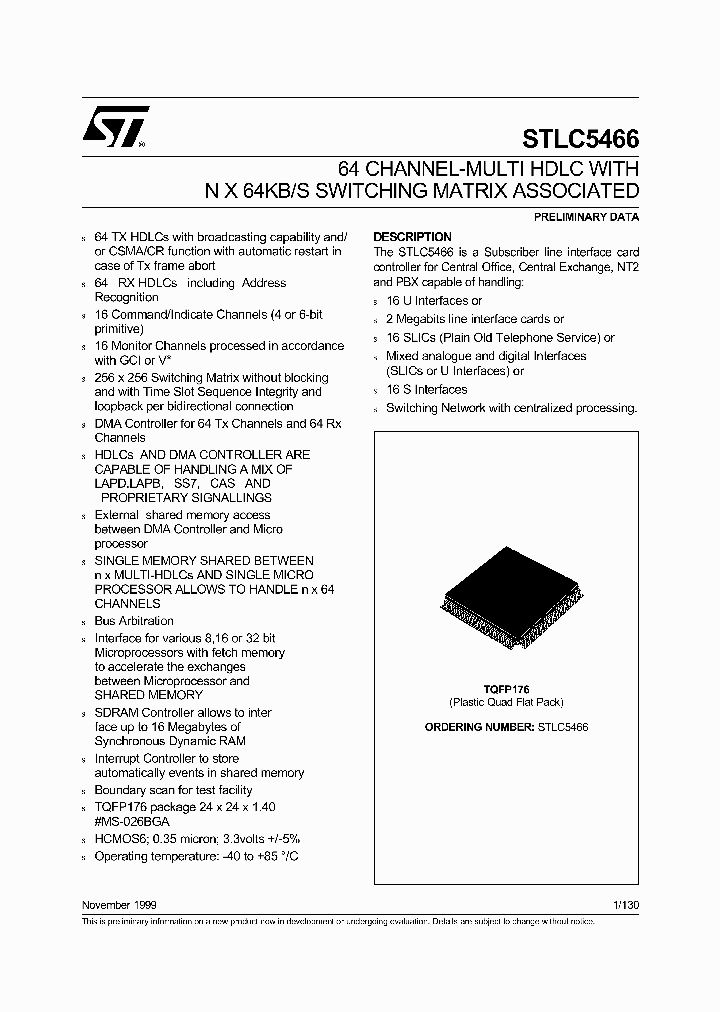STLC5466_1854497.PDF Datasheet
