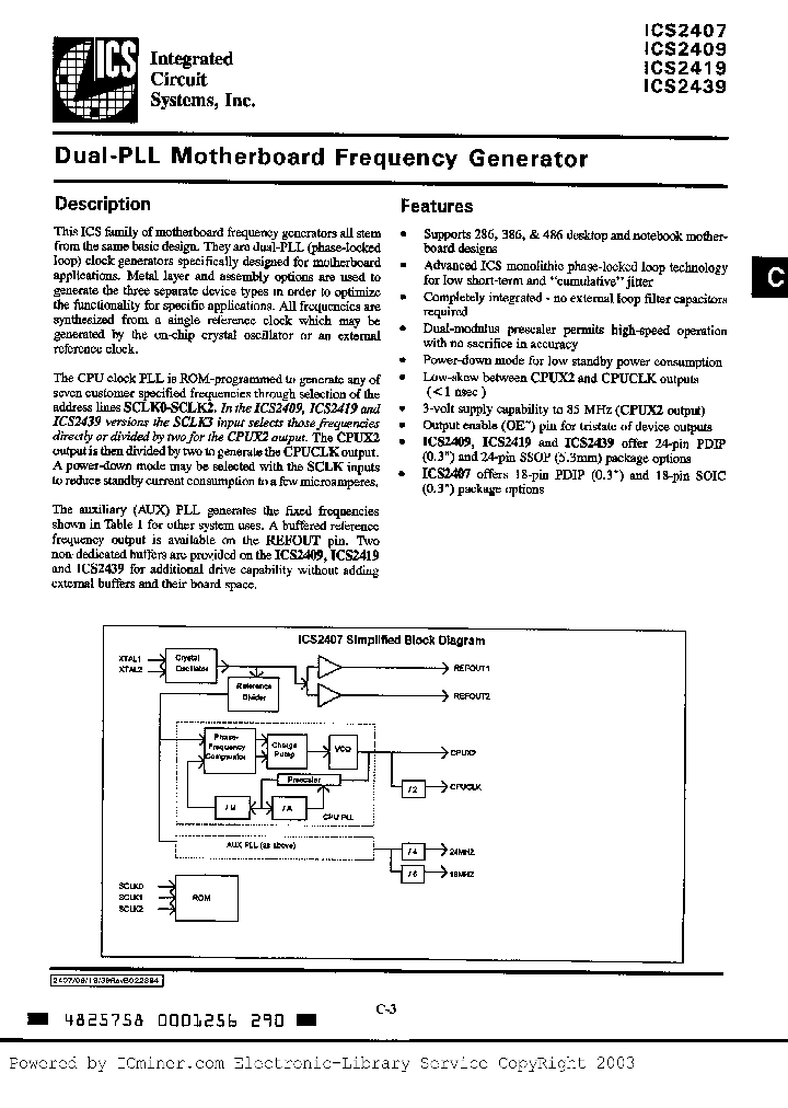 ICS2419XXXF_1856211.PDF Datasheet
