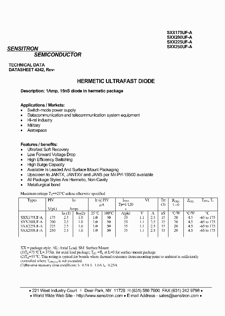 SAL175UF-A_1847883.PDF Datasheet