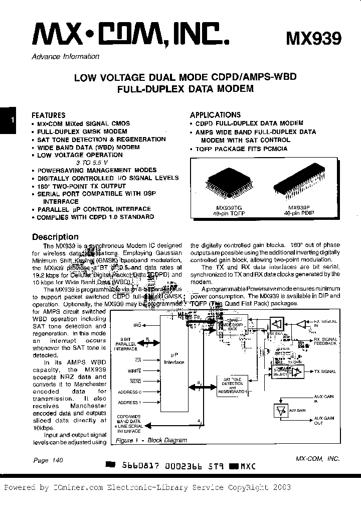 MX939TG_1853374.PDF Datasheet