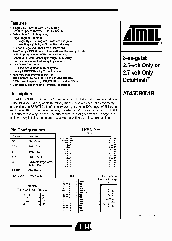 AT45DB081B-CNI_1863566.PDF Datasheet