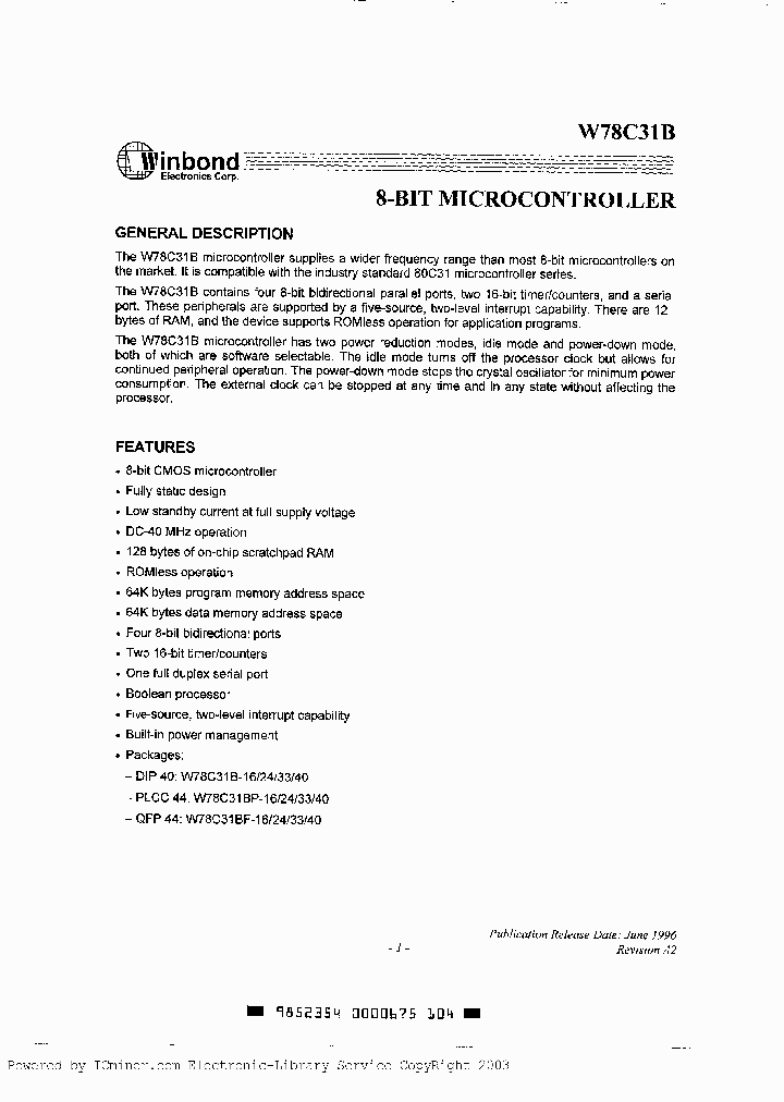 W78C31B-16_1860281.PDF Datasheet
