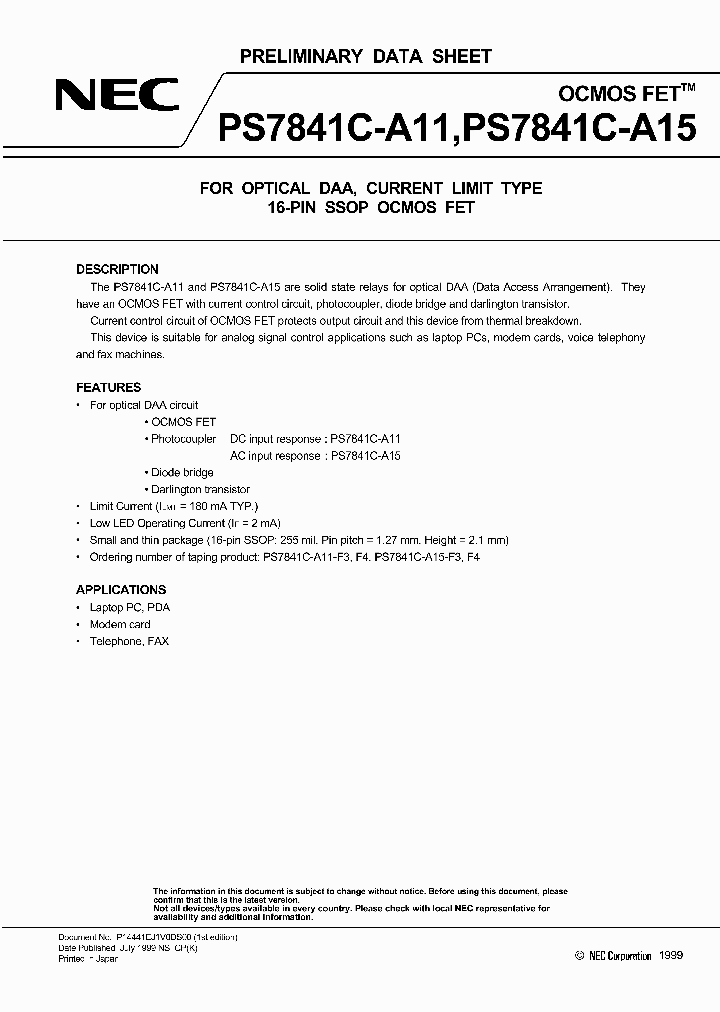 PS7841C-A11_1862054.PDF Datasheet