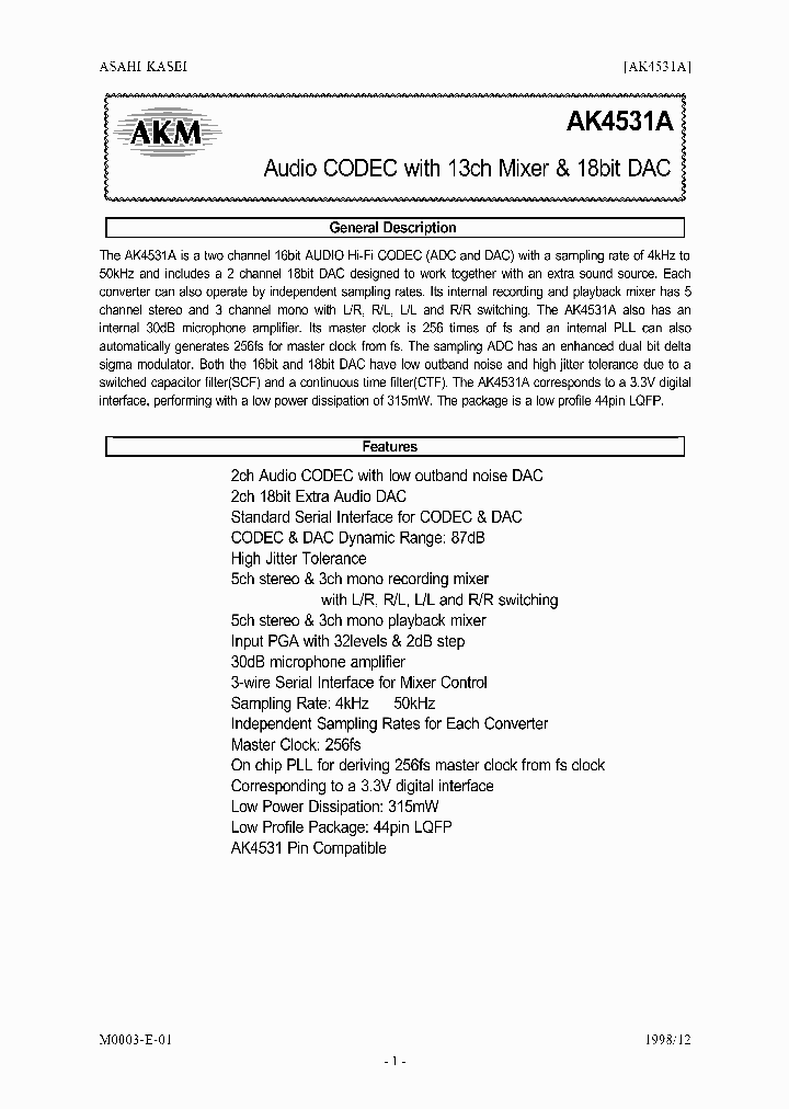 AK4531A-VQ_1859314.PDF Datasheet