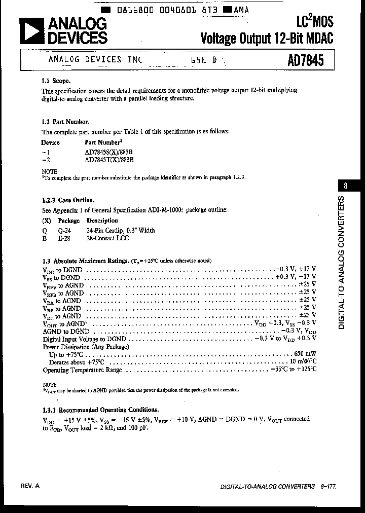 AD7845TE883B_1863700.PDF Datasheet