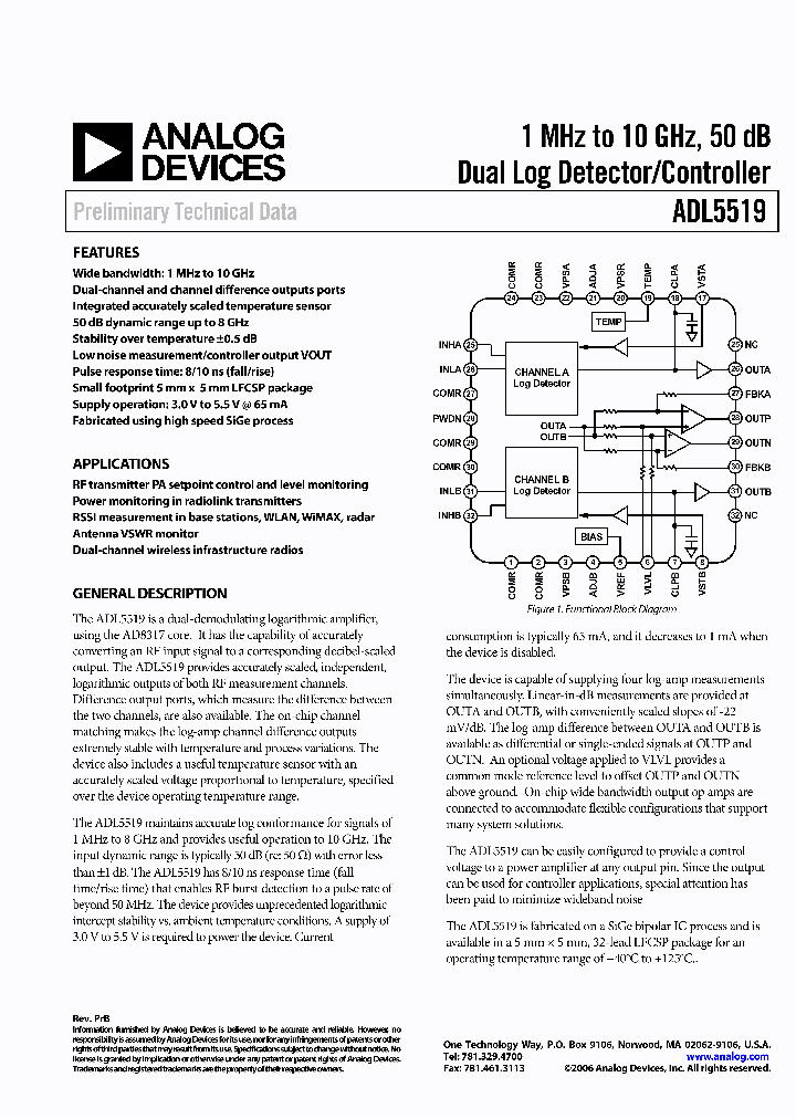 ADL5519-EVALZ_1855445.PDF Datasheet