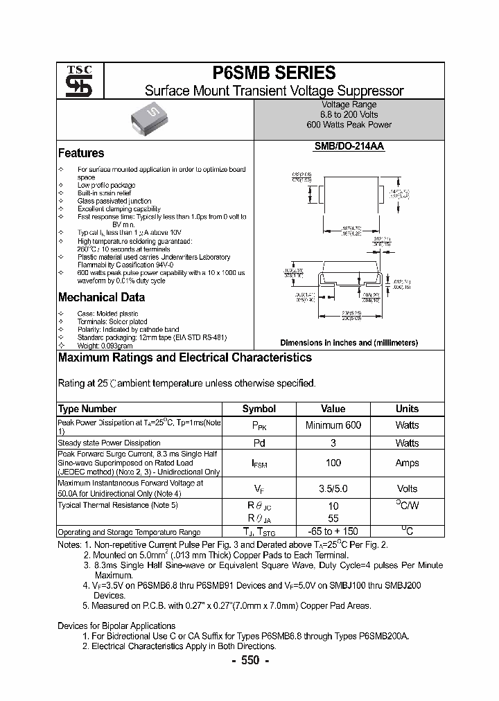 P6SMB75_1924474.PDF Datasheet